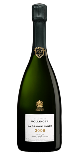Bollinger Grand Annee 2008 er produceret af Delamotte fra Champagne i Frankrig