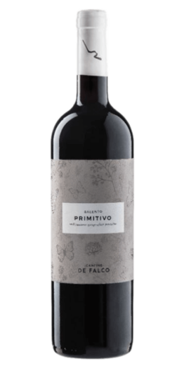 Falco Primitivo Salento rødvin produceret af Cantine de Falco fra Apulien I italien