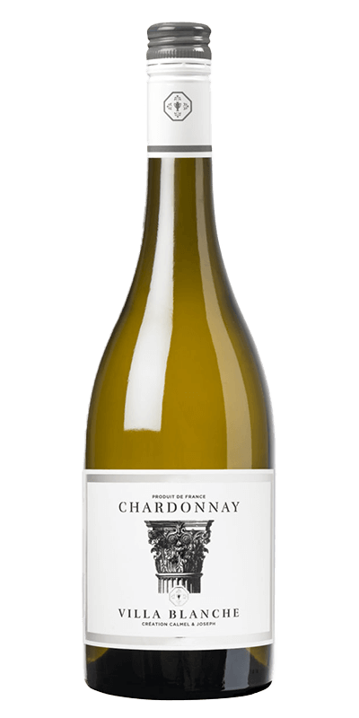 Villa Blanche Chardonnay hvidvin produceret af Calmel&Joseph fra Languedoc-Roussillon i Frankrig